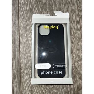 Heyday Apple iPhone Case 14 15 Plus Black Smooth‎ Matte Phone